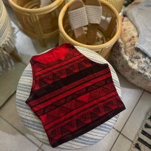 American Apparel Tribal Print Crop Top